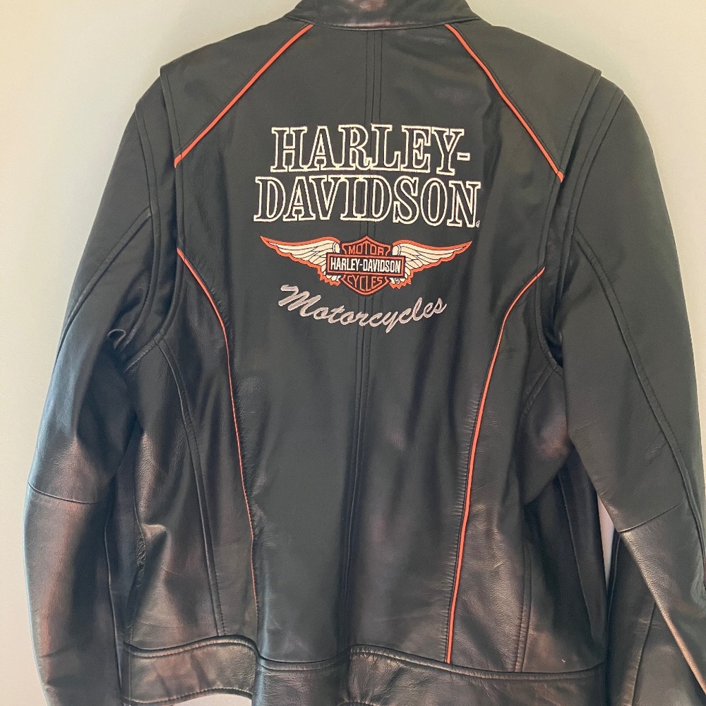 Women’s Harley Davidson leather jacket L - Picture 2 of 3